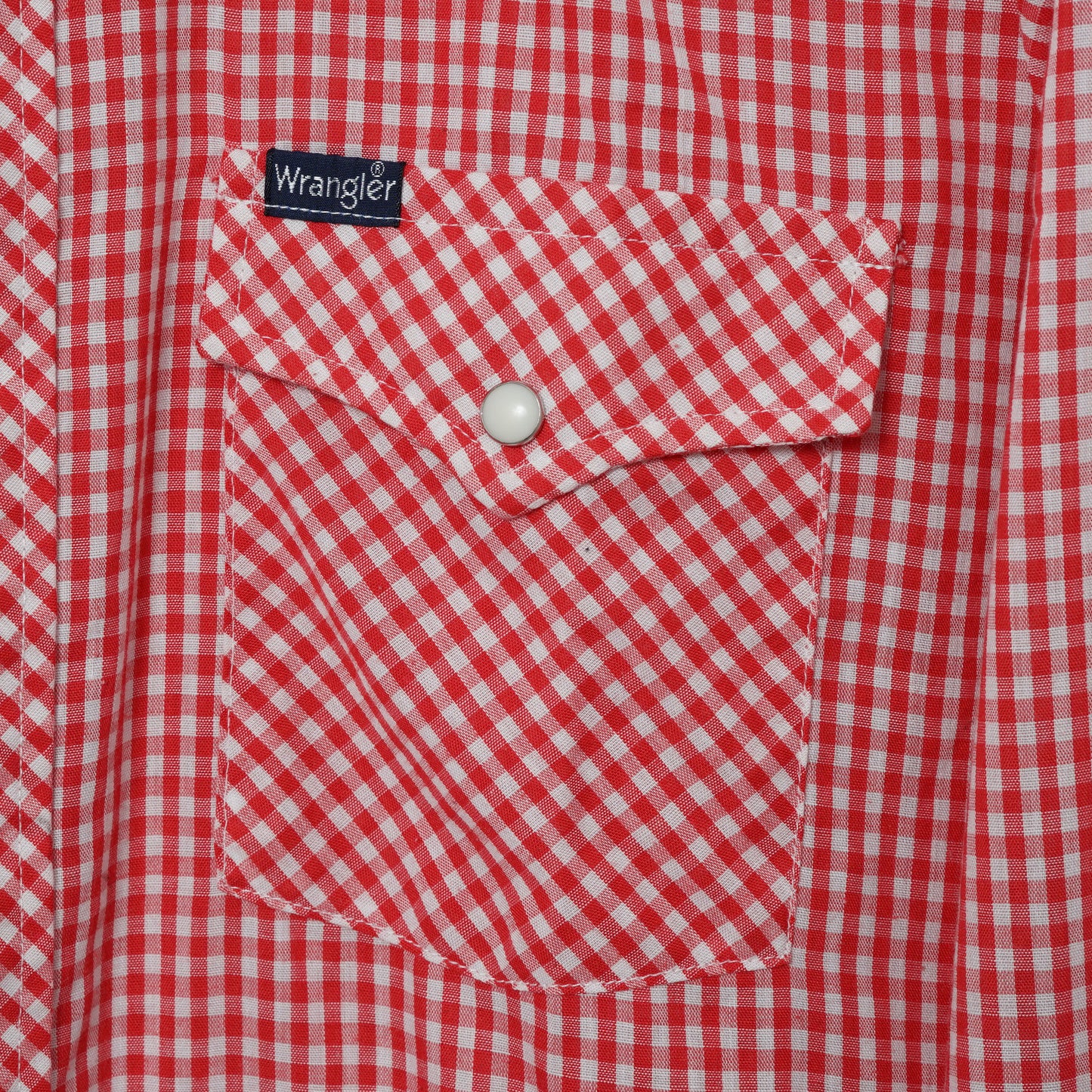 Wrangler Gingham Check Western Shirt / Late ’70s-Early '80s (Made in USA)