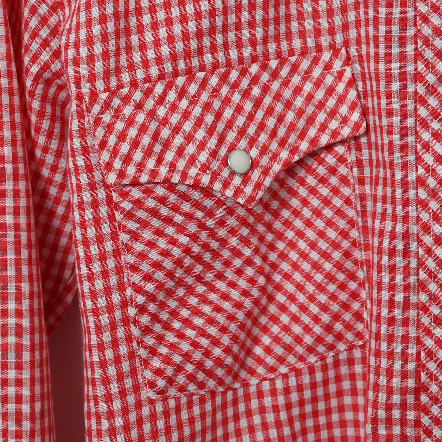 Wrangler Gingham Check Western Shirt / Late ’70s-Early '80s (Made in USA)