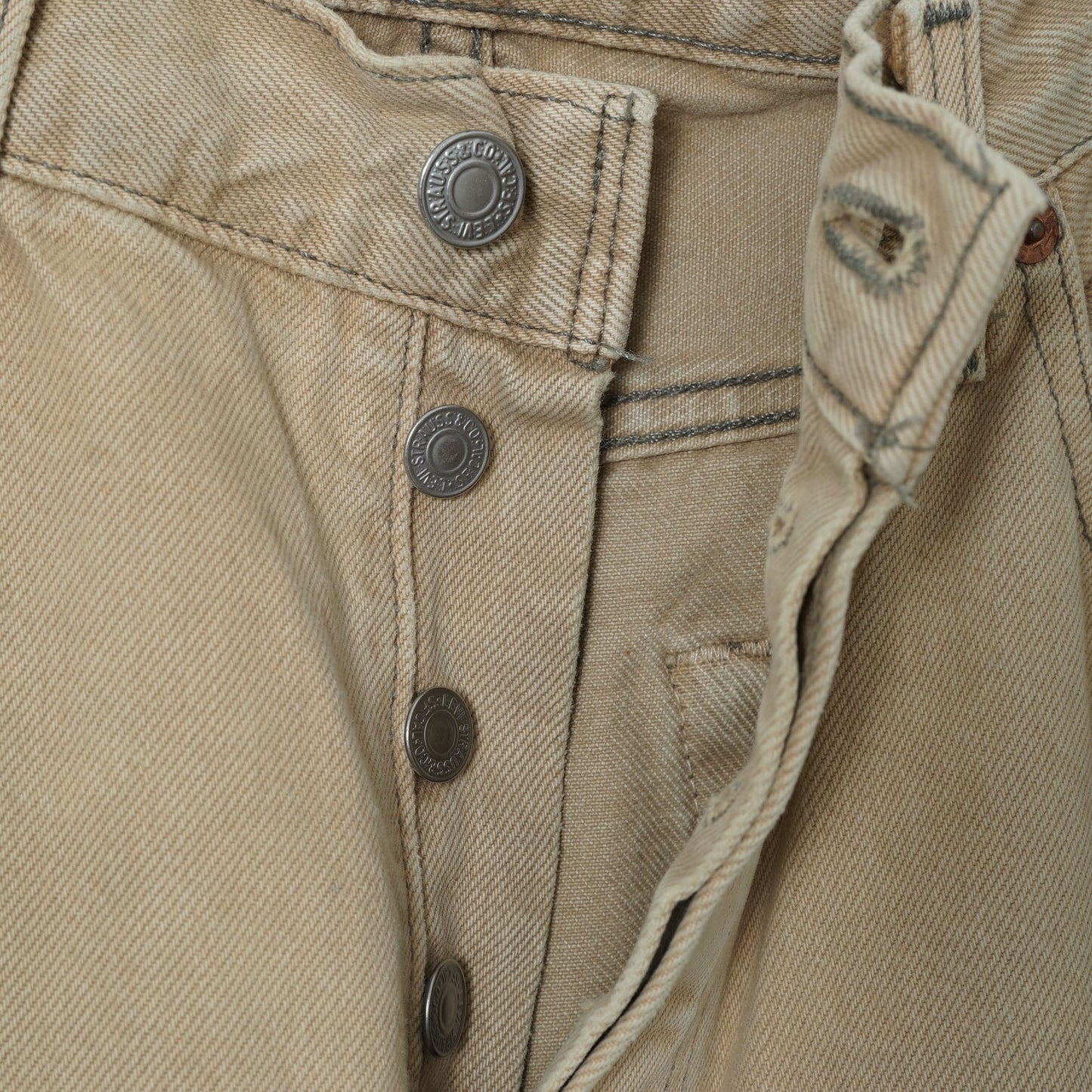Levi’s 5 Pocket Beige Denim Pants / Late ’90s-Early '00s (Made in USA)
