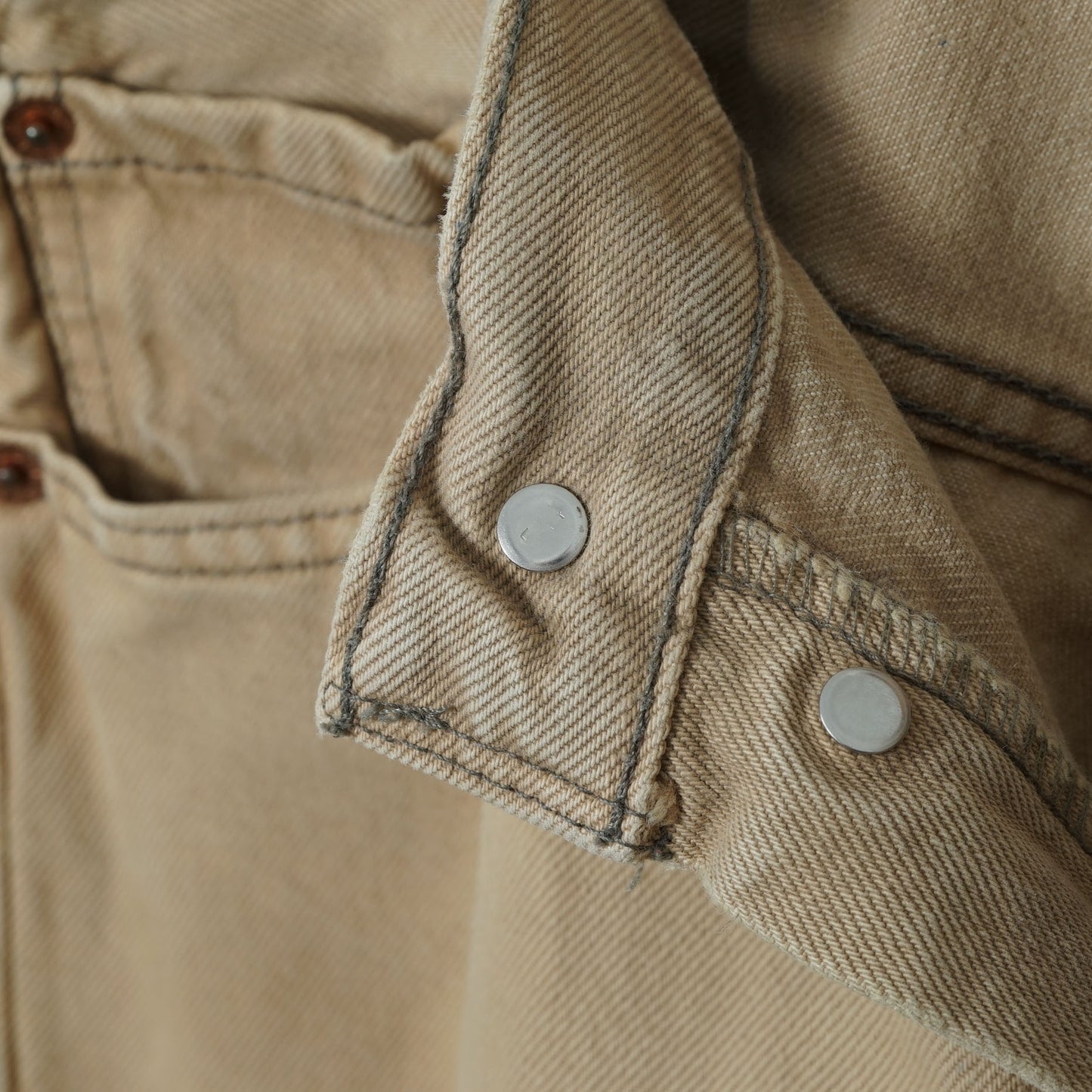 Levi’s 5 Pocket Beige Denim Pants / Late ’90s-Early '00s (Made in USA)