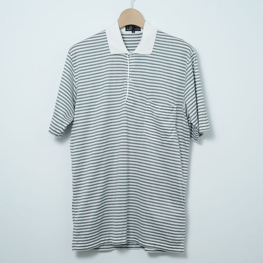 Dunhill Cotton Striped Polo Shirt / Late ’90s-Early '00s (Made in Italy)