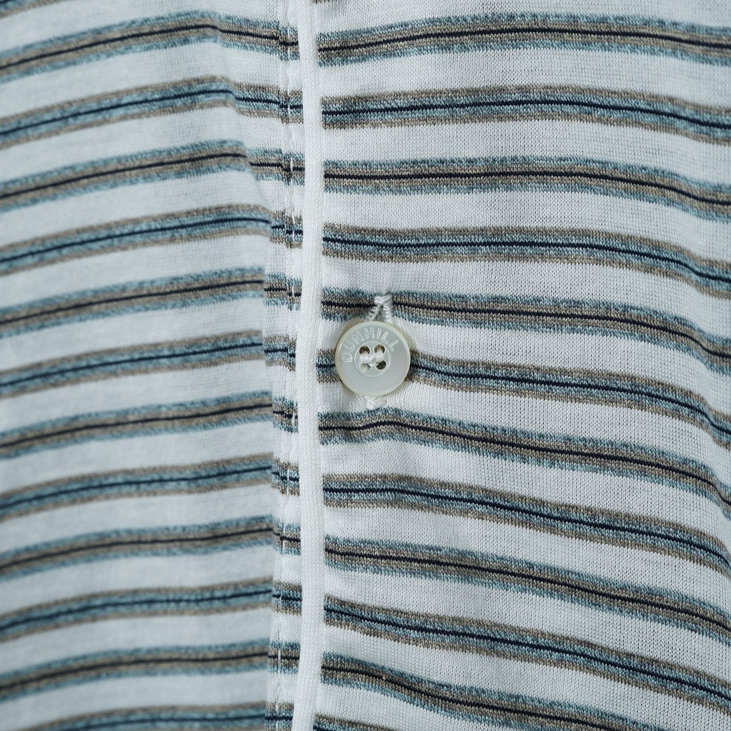 Dunhill Cotton Striped Polo Shirt / Late ’90s-Early '00s (Made in Italy)