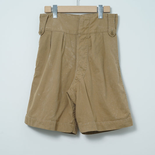 British Army Cotton Drill Gurkha Shorts / Late ’60s-Early '70s (Made in UK)