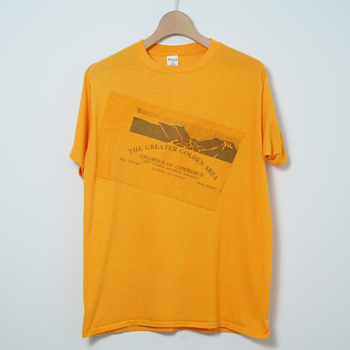 Ched Quality Knits Printed T-Shirt / Late ’70s–Early ’80s (Made in USA)