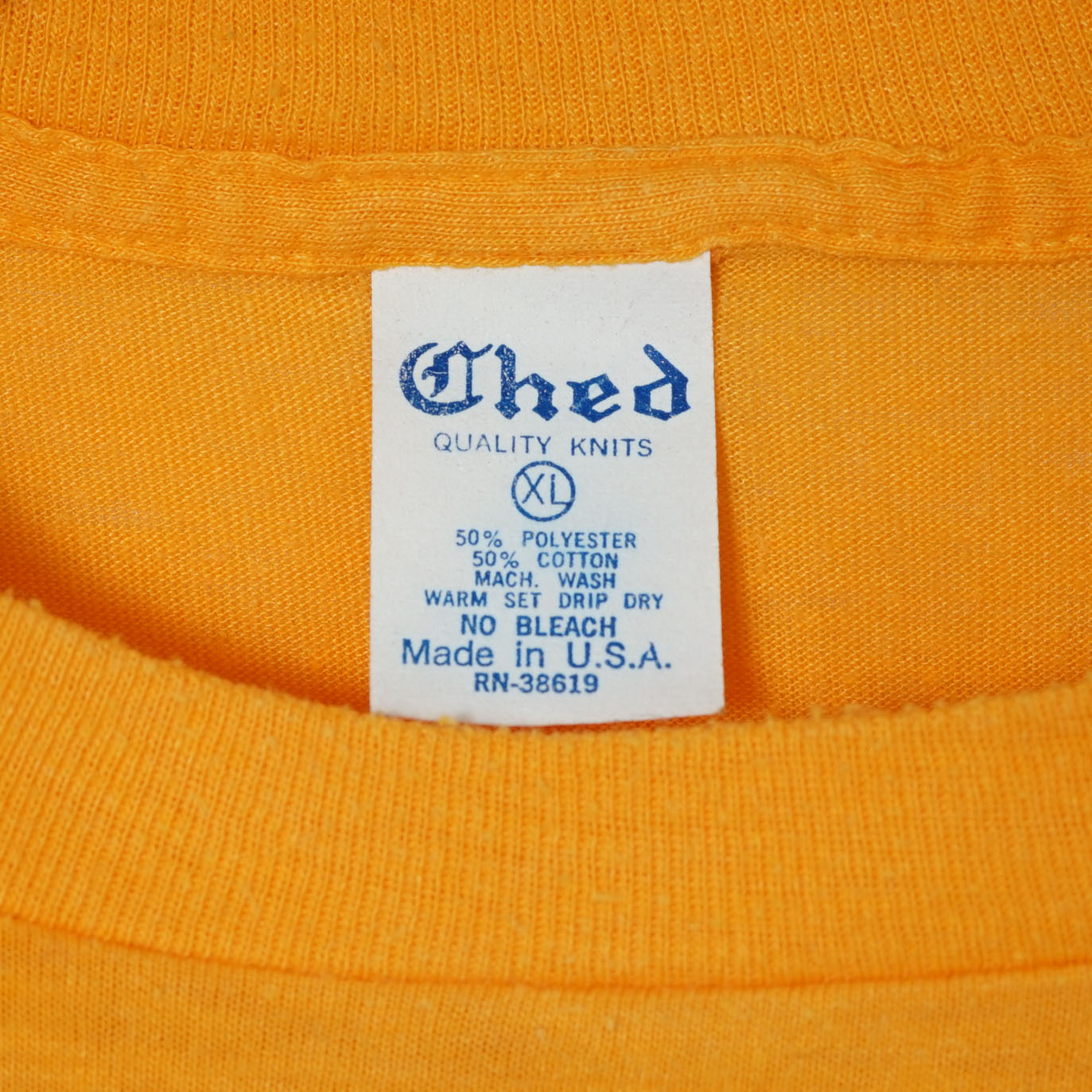 Ched Quality Knits Printed T-Shirt / Late ’70s–Early ’80s (Made in USA)
