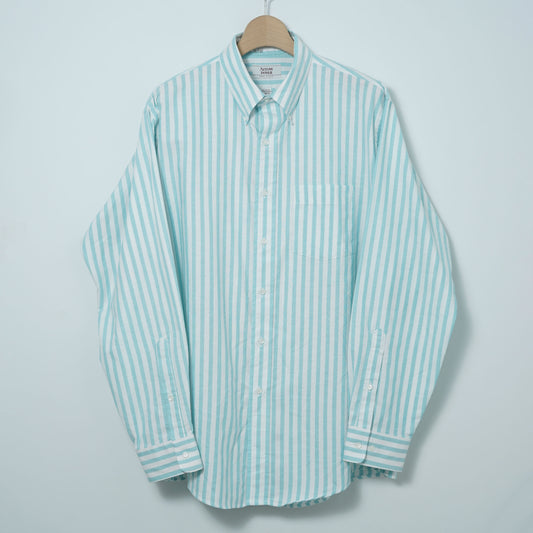 Arrow Dover Cotton-Polyester Stripe BD Shirt / Late ’80s–Early ’90s (Made in USA)