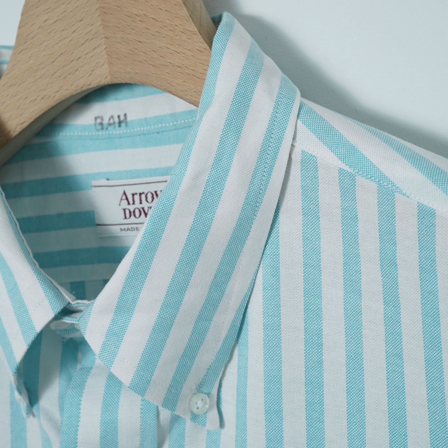 Arrow Dover Cotton-Polyester Stripe BD Shirt / Late ’80s–Early ’90s (Made in USA)