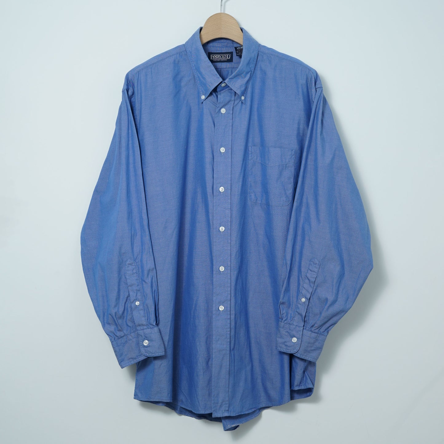 Lands’ End Cotton Pinpoint Oxford BD Shirt / Early ’90s–Mid ’90s (Made in USA)