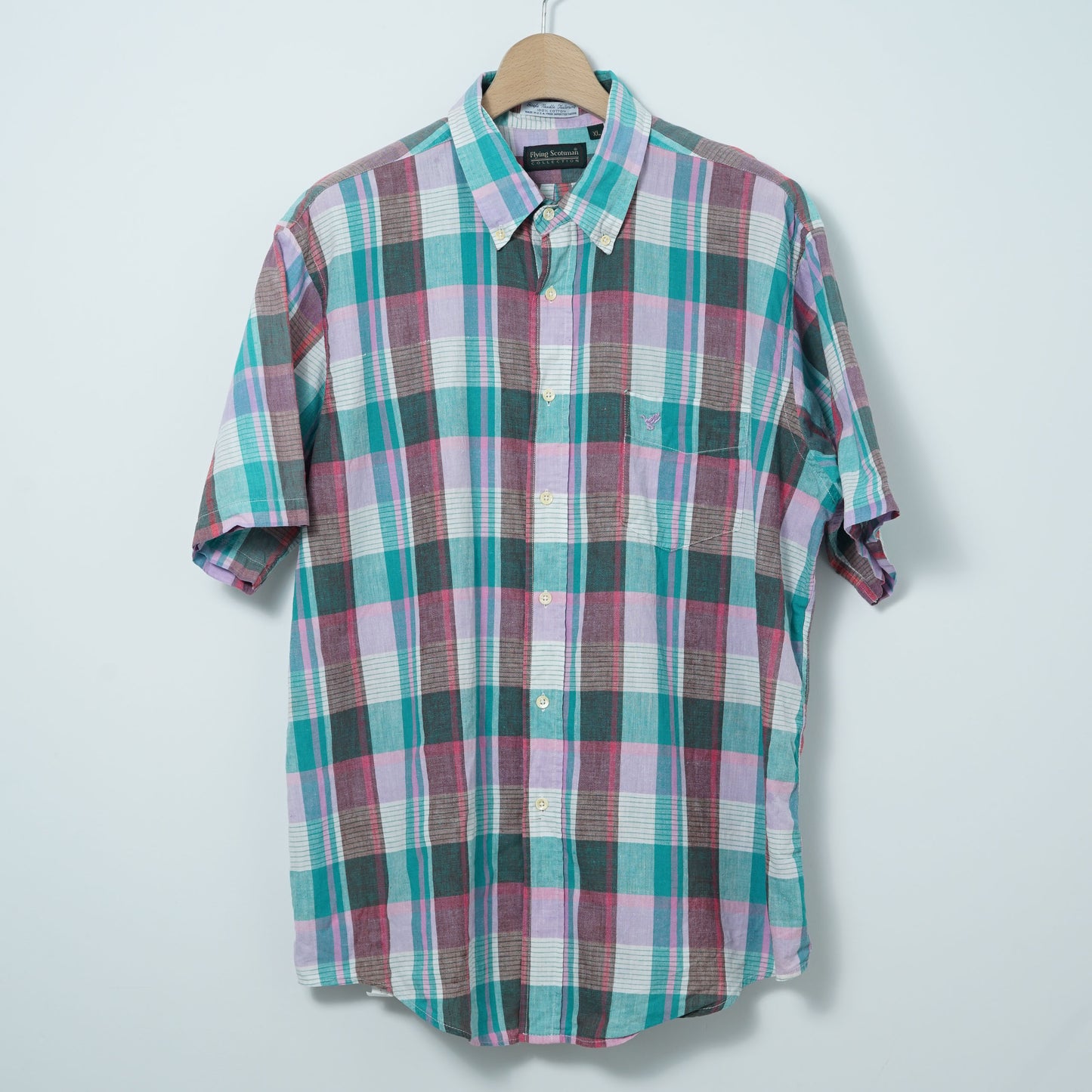 Flying Scotsman Collection Madras Check BD Shirt / Early ’90s–Mid ’90s (Made in USA)