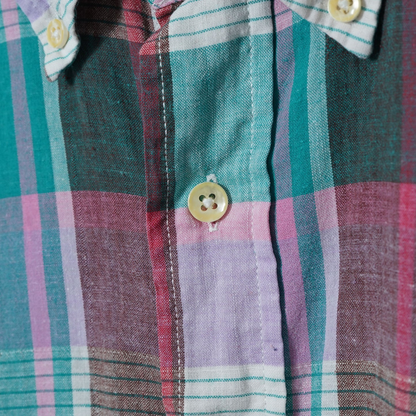 Flying Scotsman Collection Madras Check BD Shirt / Early ’90s–Mid ’90s (Made in USA)