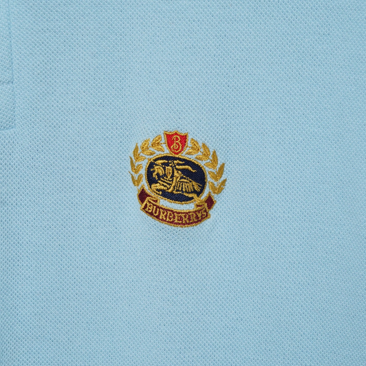 Burberrys Crest Embroidered Polo Shirt / Early ’90s–Mid ’90s (Made in England)