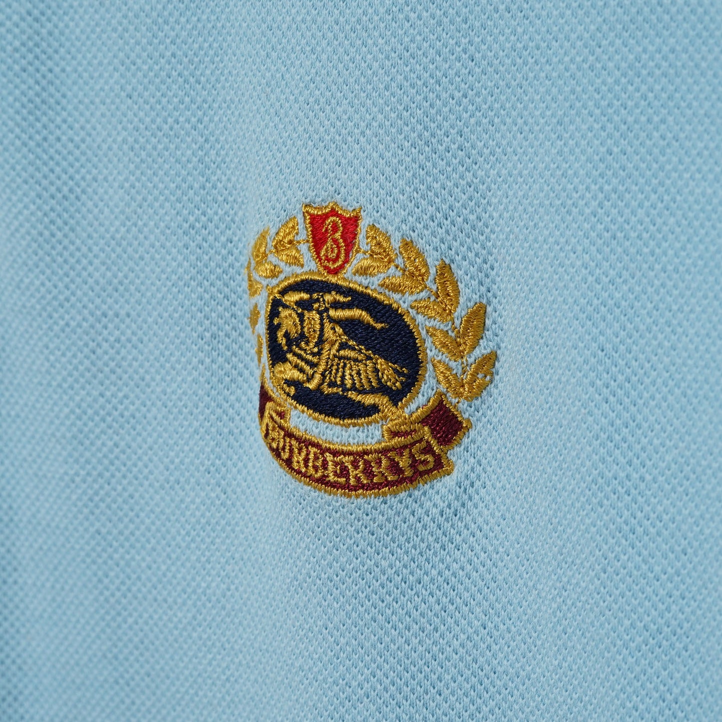 Burberrys Crest Embroidered Polo Shirt / Early ’90s–Mid ’90s (Made in England)