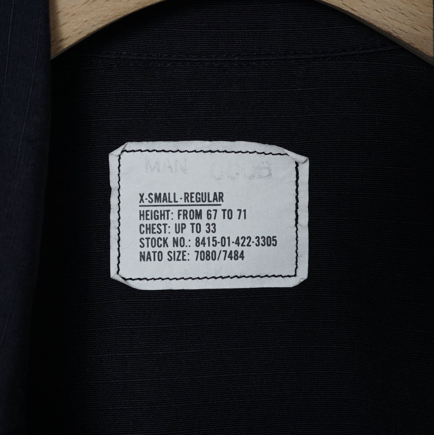 U.S. Military Black 375 BDU Jacket / Late '90s (Made in USA)