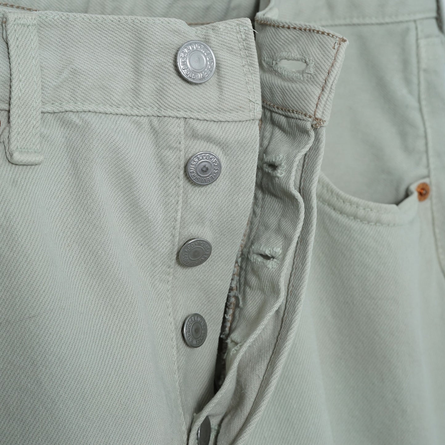 Levi’s 5 Pocket Ecru Denim Pants / Mid '90s (Made in France)