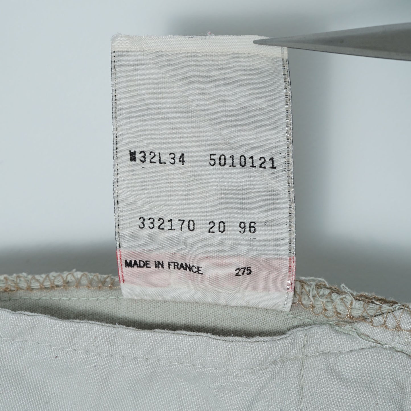 Levi’s 5 Pocket Ecru Denim Pants / Mid '90s (Made in France)
