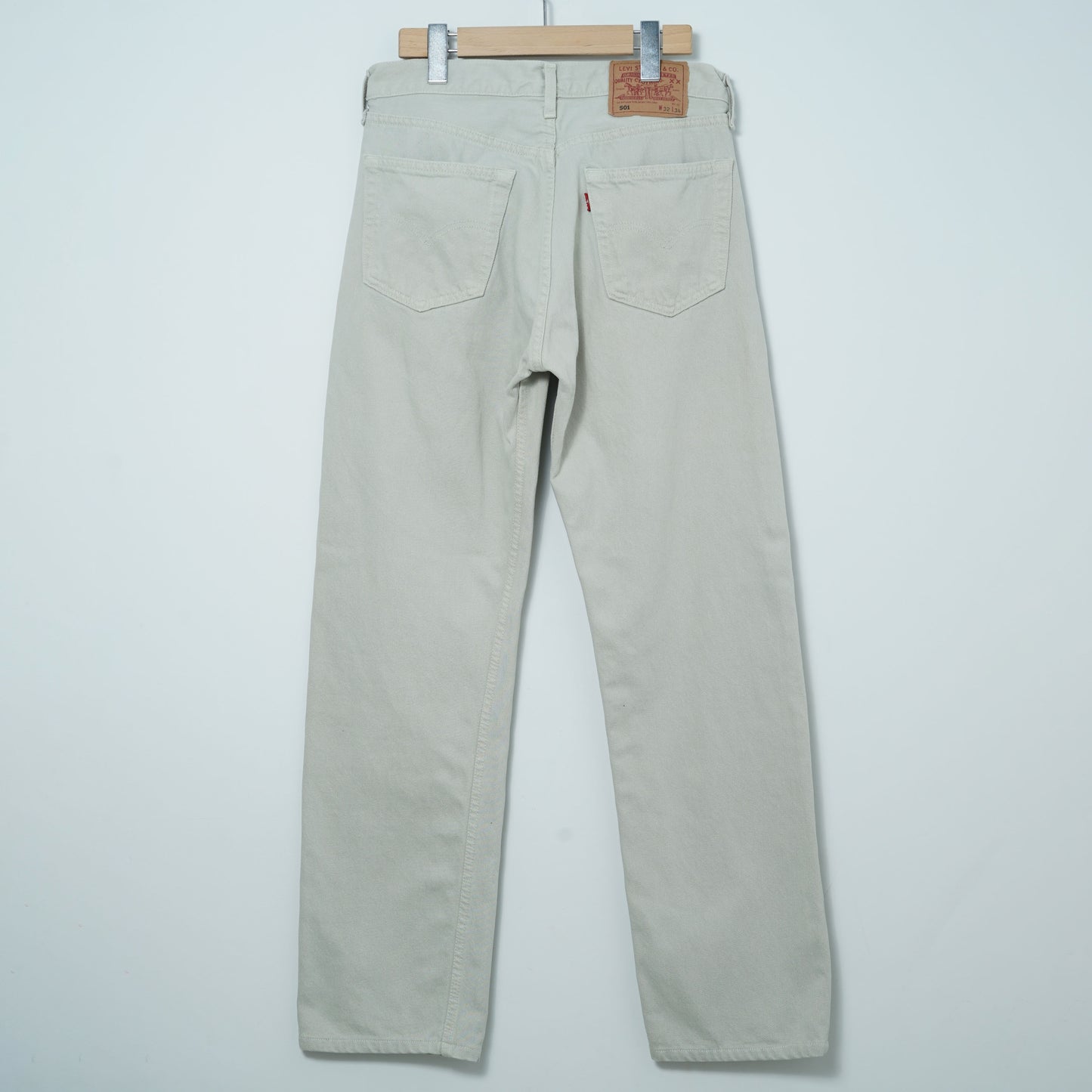 Levi’s 5 Pocket Ecru Denim Pants / Mid '90s (Made in France)