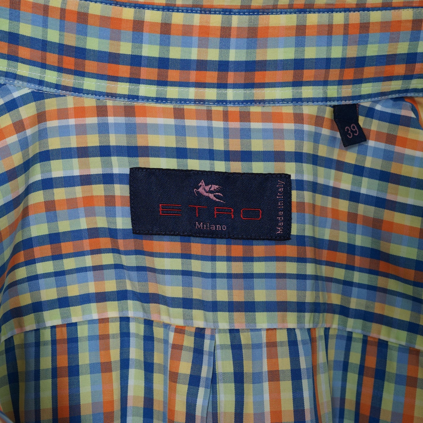 Etro Milano Madras Check BD Shirt / Early ’00s–Mid ’00s (Made in Italy)