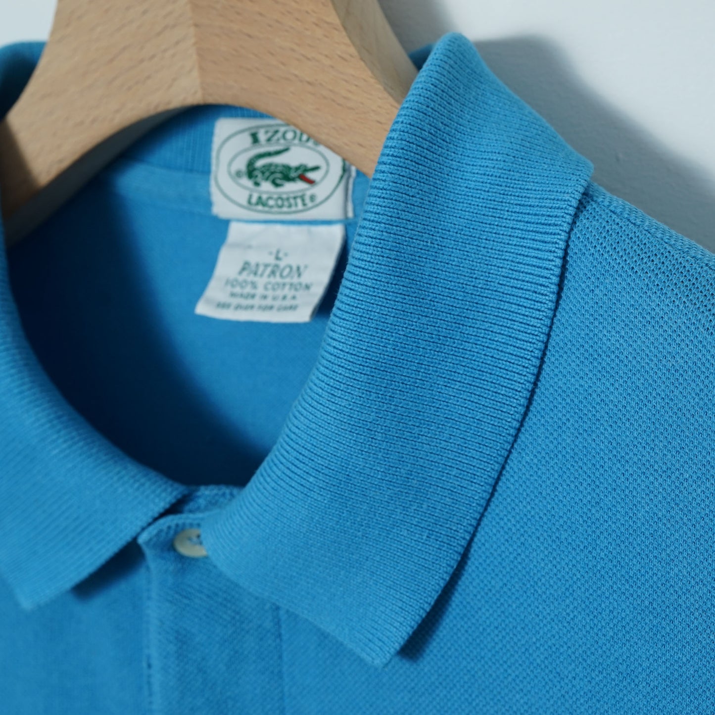 Izod Lacoste Cotton Pique Polo Shirt / Late '80s-Early '90s (Made in USA)