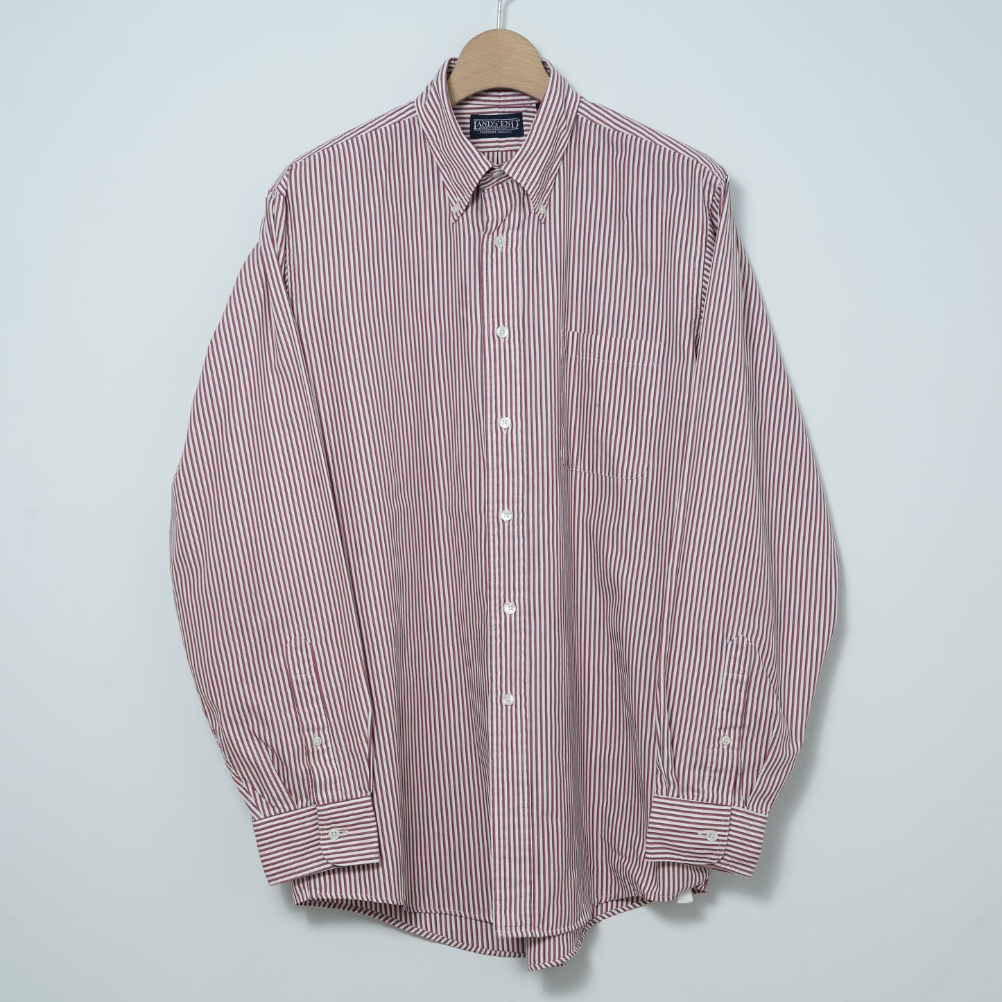 Lands’ End Cotton Polyester BD Shirt / Early '90s-Mid '90s (Made in USA)