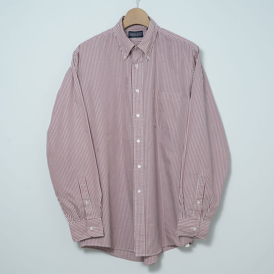 Lands’ End Cotton Polyester BD Shirt / Early '90s-Mid '90s (Made in USA)