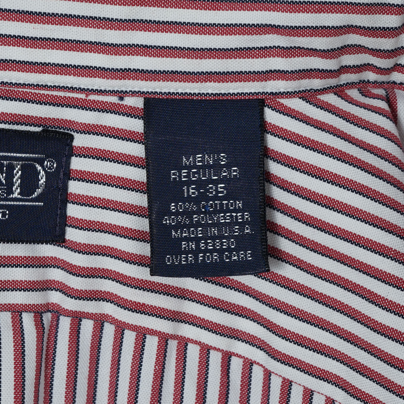 Lands’ End Cotton Polyester BD Shirt / Early '90s-Mid '90s (Made in USA)