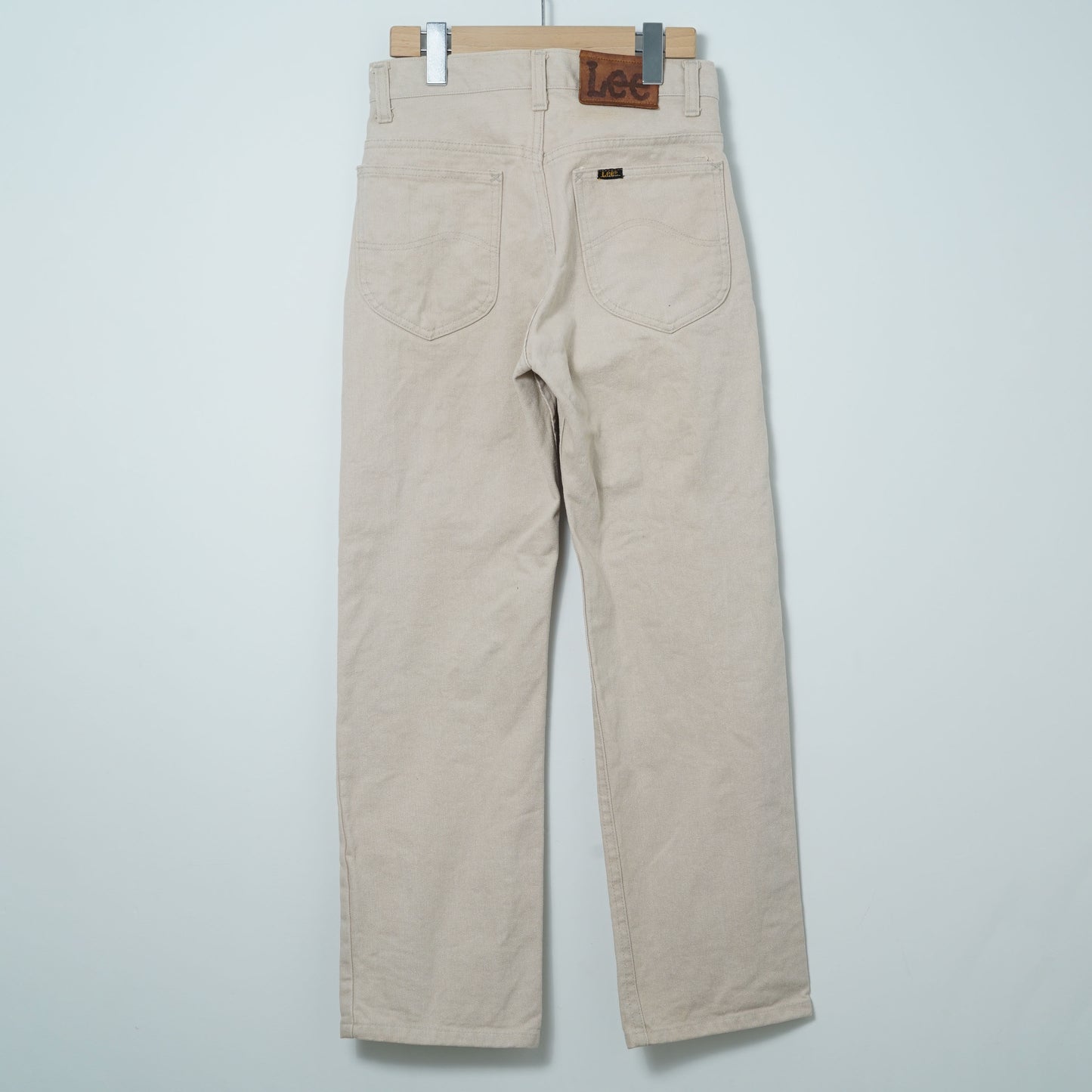 Lee Riders 5 Pocket Ecru Denim Pants / Early '80s-Mid '80s (Made in USA)