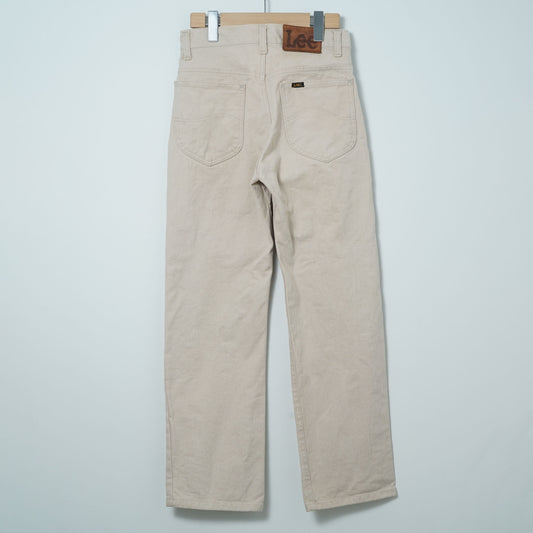 Lee Riders 5 Pocket Ecru Denim Pants / Early '80s-Mid '80s (Made in USA)