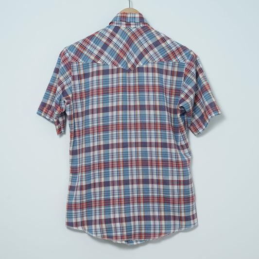 Wrangler Short-sleeve Western Shirt / Late '70s-Early '80s (Made in USA)