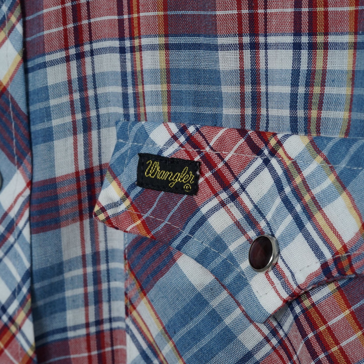 Wrangler Short-sleeve Western Shirt / Late '70s-Early '80s (Made in USA)