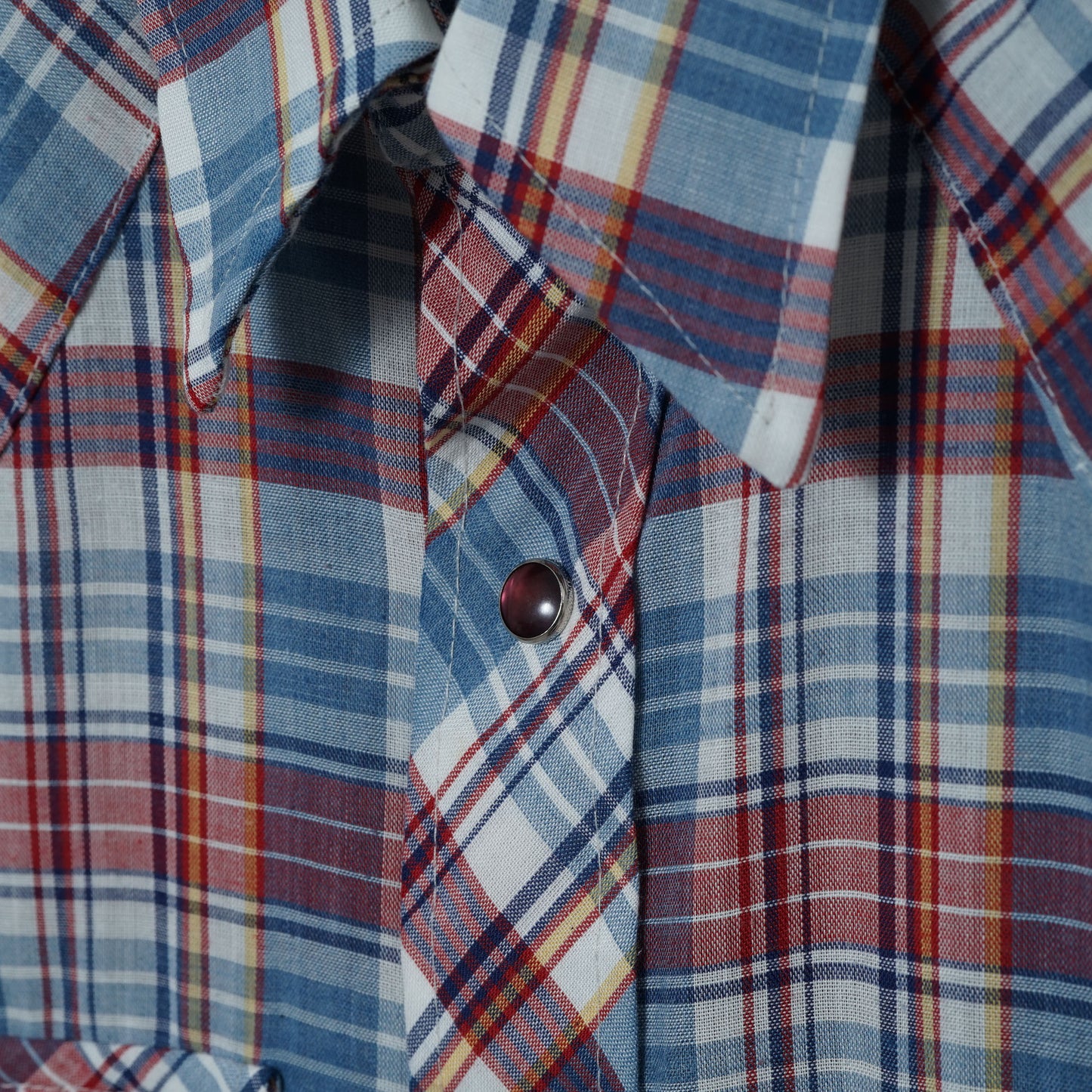 Wrangler Short-sleeve Western Shirt / Late '70s-Early '80s (Made in USA)