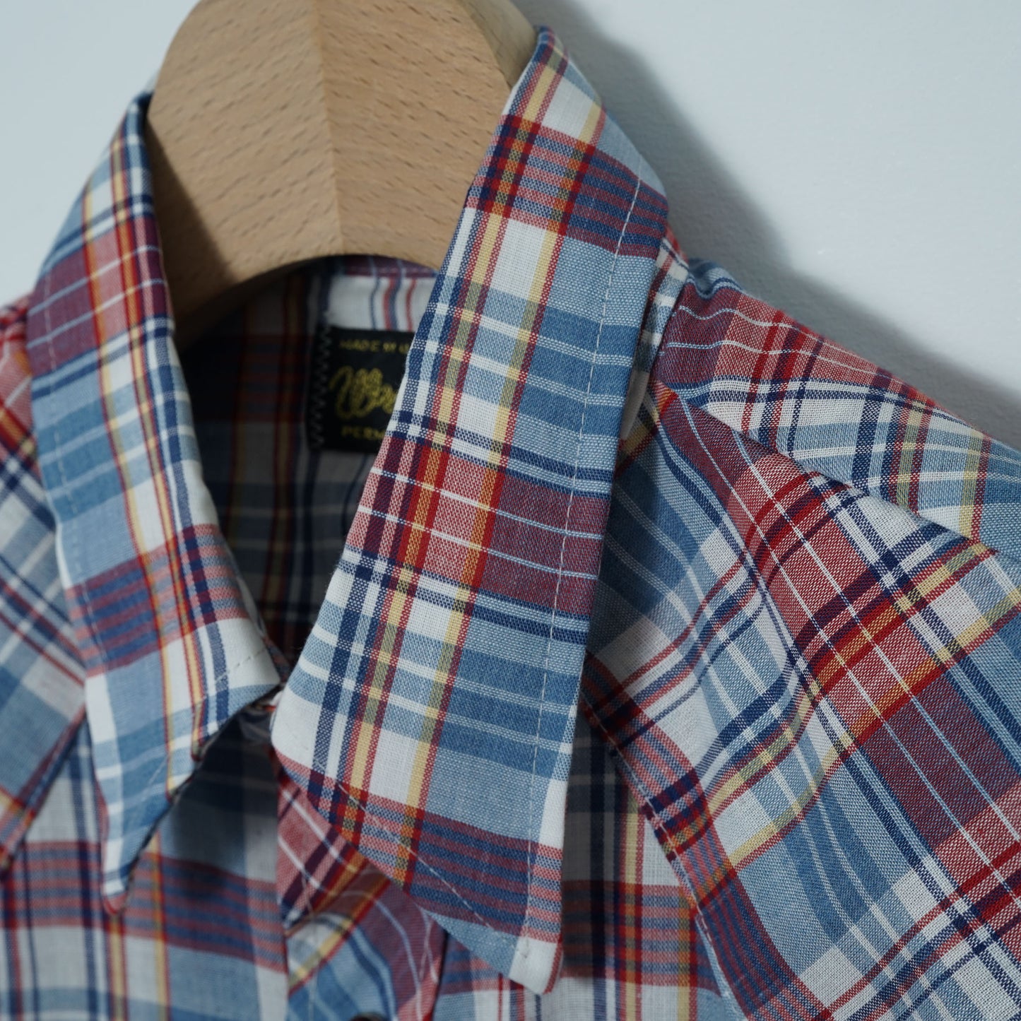Wrangler Short-sleeve Western Shirt / Late '70s-Early '80s (Made in USA)