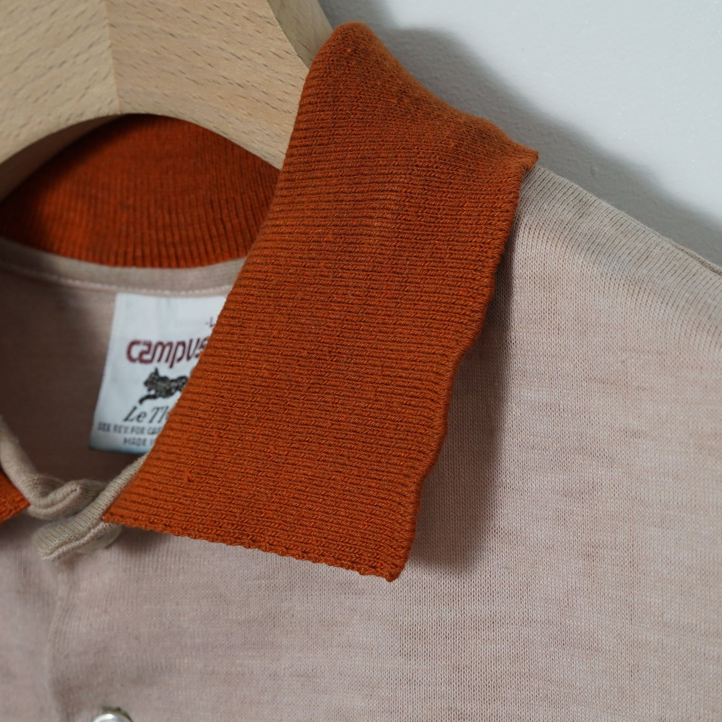 Campus Le Tigre Polo Shirt / Early '80s-Mid '80s (Made in USA)