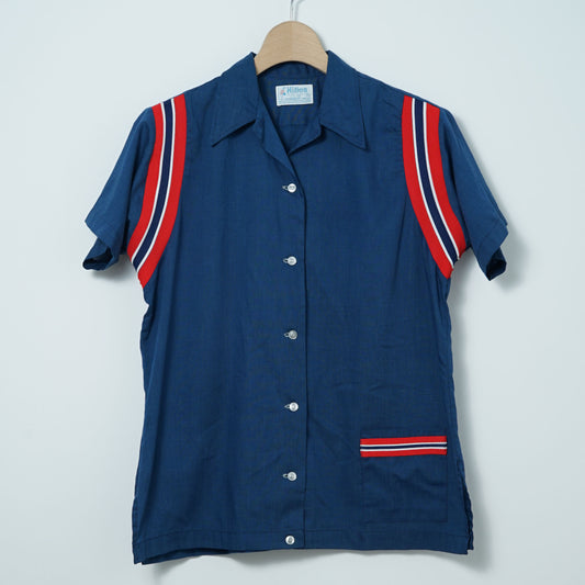 Hilton Bowling Shirt / Late '60s-Early '70s (Made in USA)