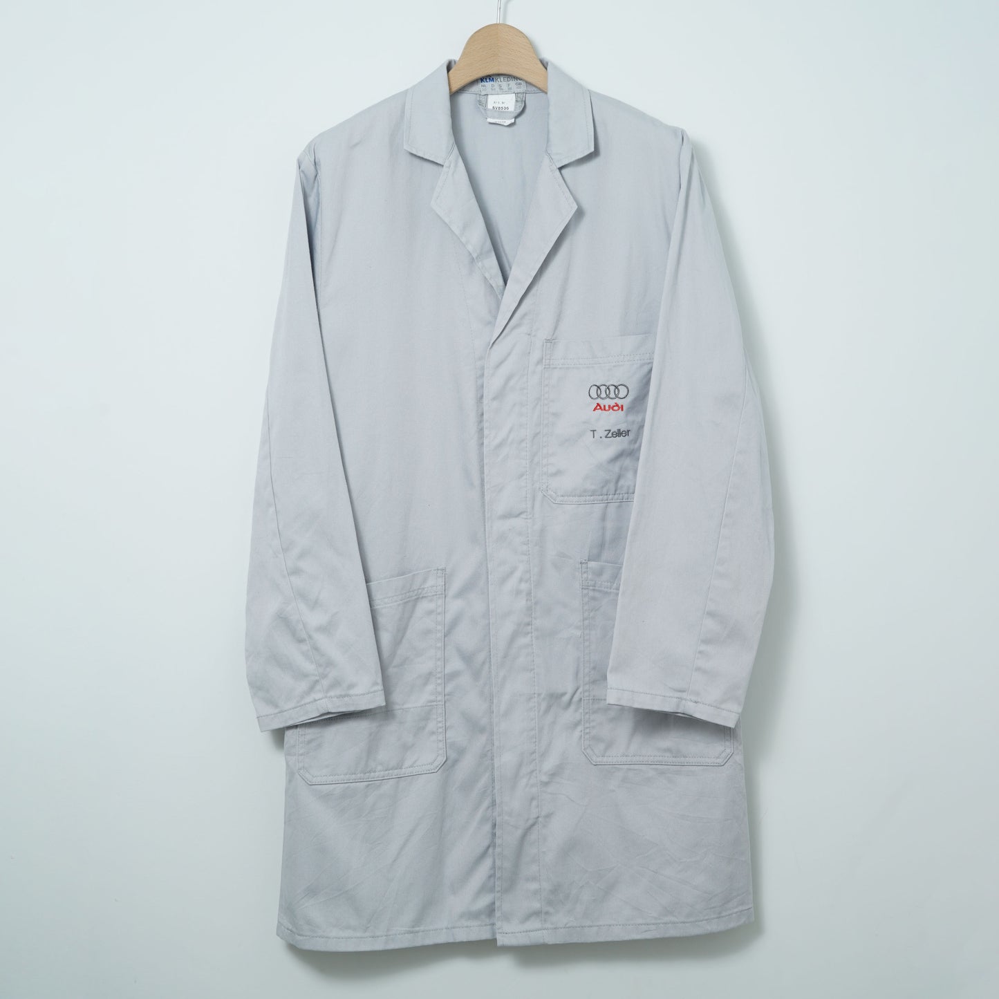 KLM Kleding Audi Embroidered Work Coat / Late ’90s-Early ’00s (Made in Netherlands)