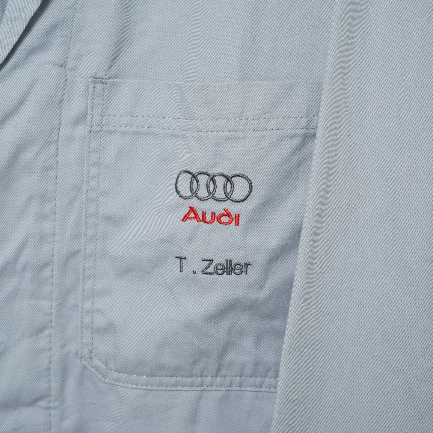 KLM Kleding Audi Embroidered Work Coat / Late ’90s-Early ’00s (Made in Netherlands)