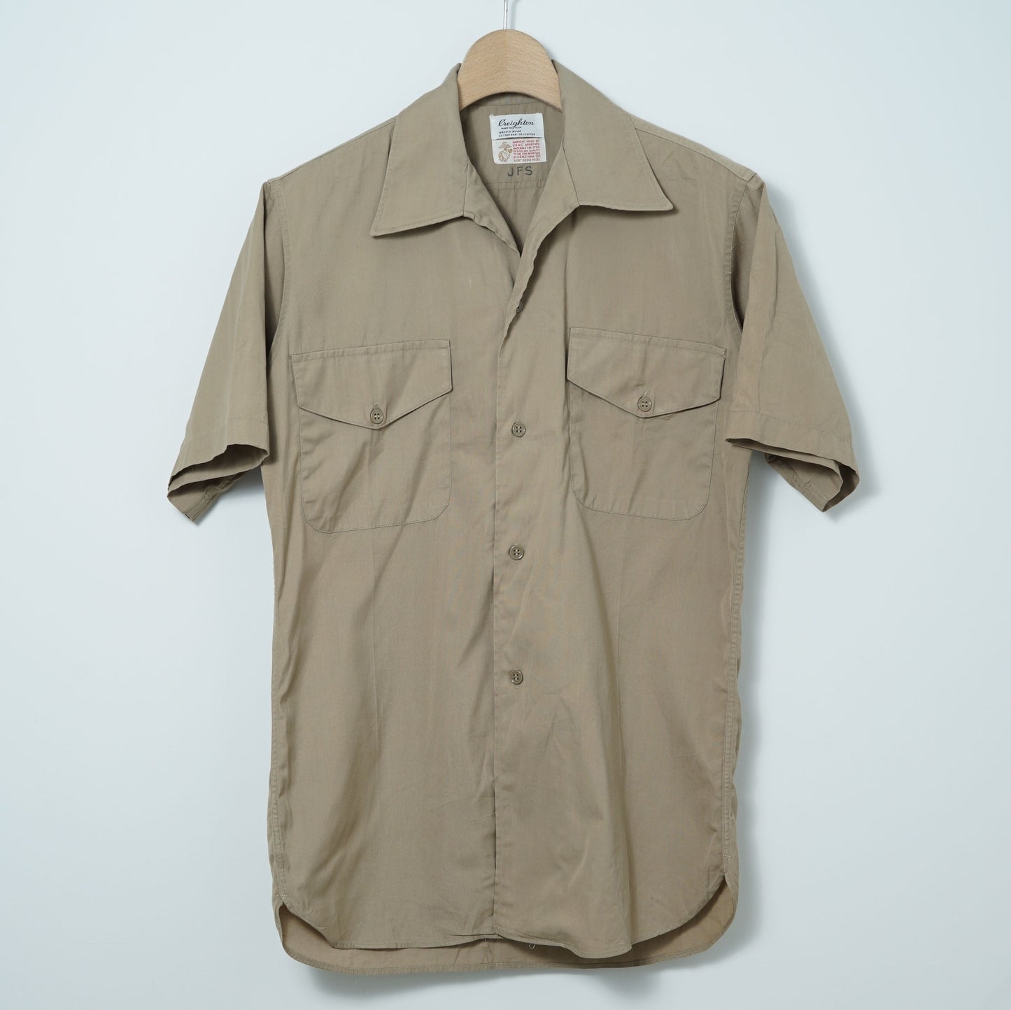 Creighton U.S.M.C. Type Shirt / Late '60s-Early '70s (Made in USA)