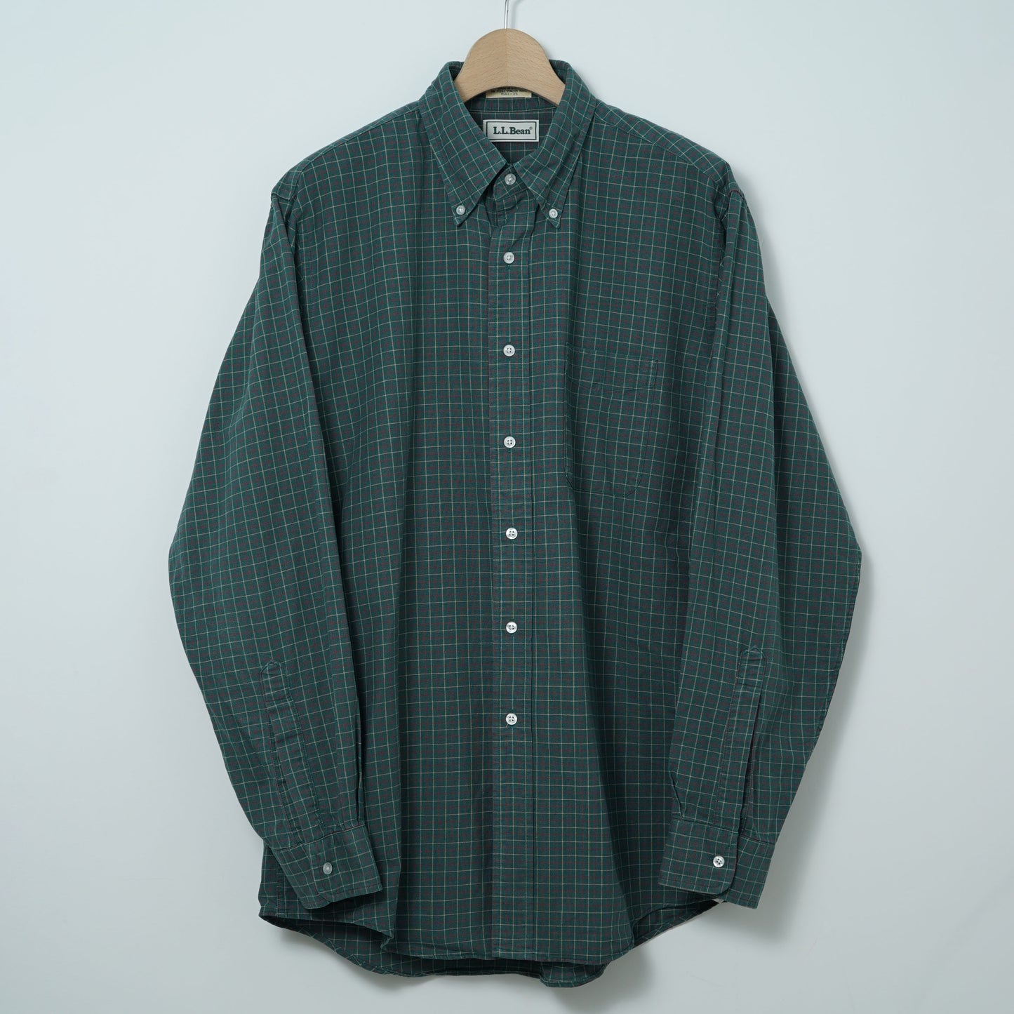 L.L.Bean Cotton Check BD Shirt / Mid ’90s (Made in USA)