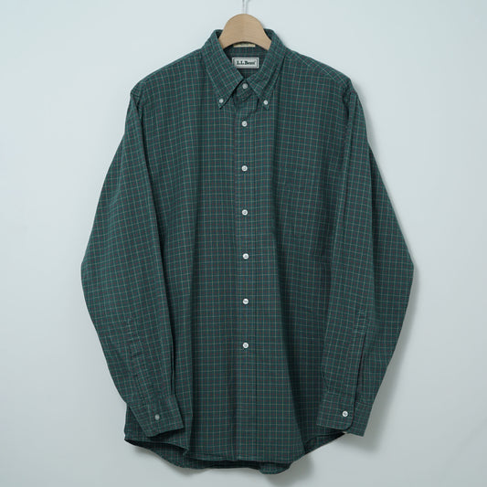 L.L.Bean Cotton Check BD Shirt / Mid ’90s (Made in USA)