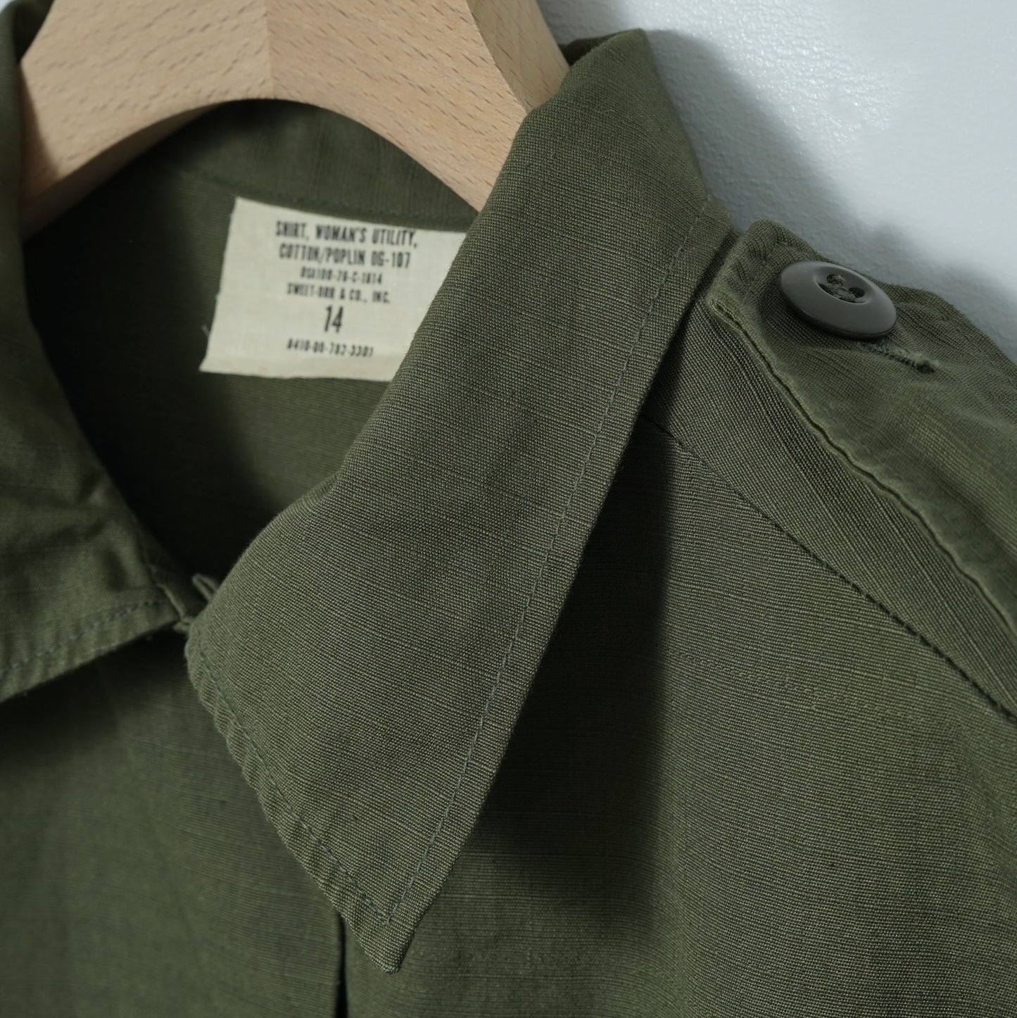 U.S. Military OG-107 Women’s Utility Shirt / Mid ’70s (Made in USA)