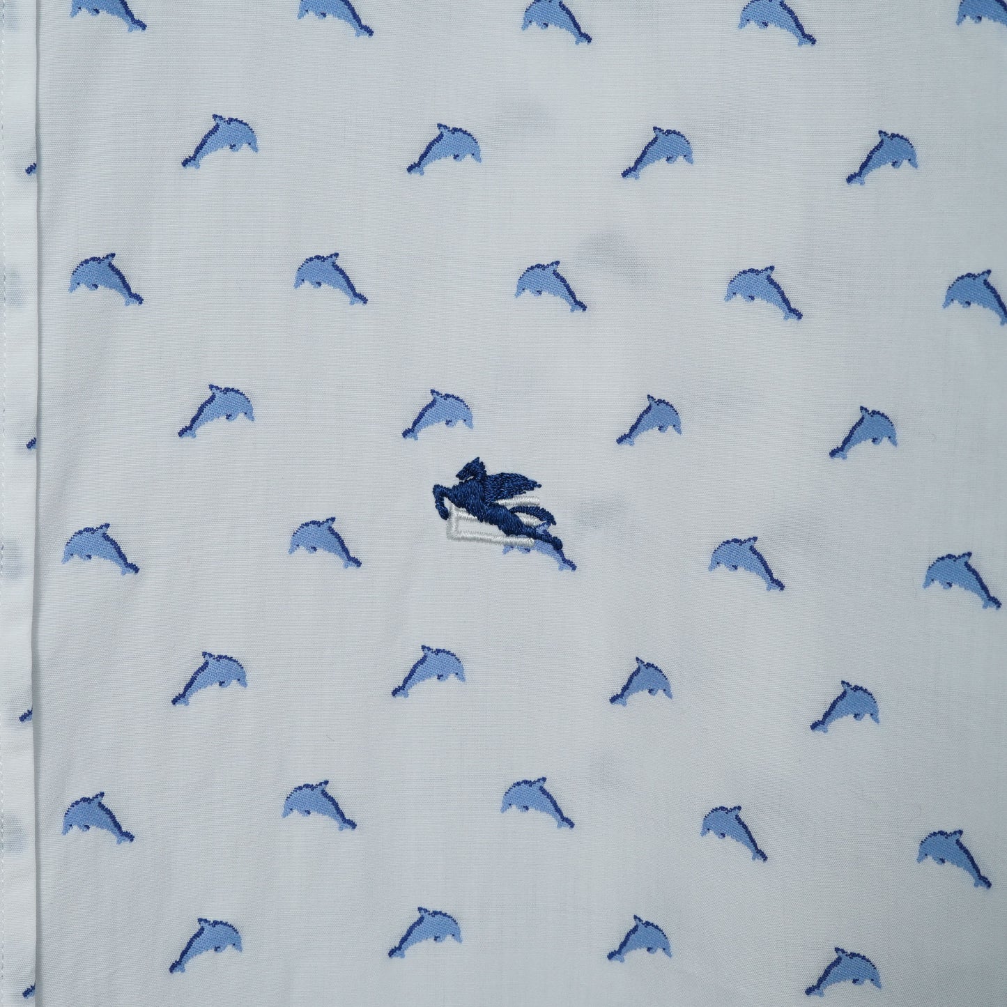 Etro All-over Dolphin Motif BD Shirt / Late '00s-Early '10s (Made in Italy)