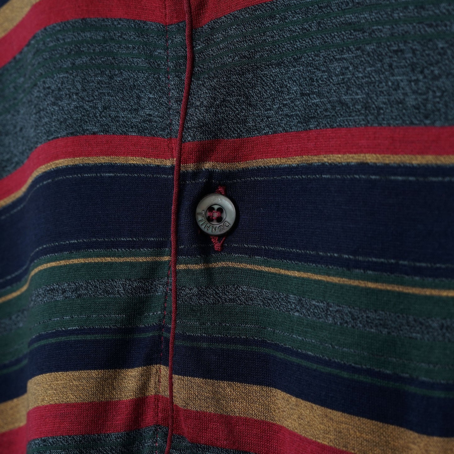 Dunhill Cotton Striped Polo Shirt / Late ’90s-Early '00s (Made in Italy)