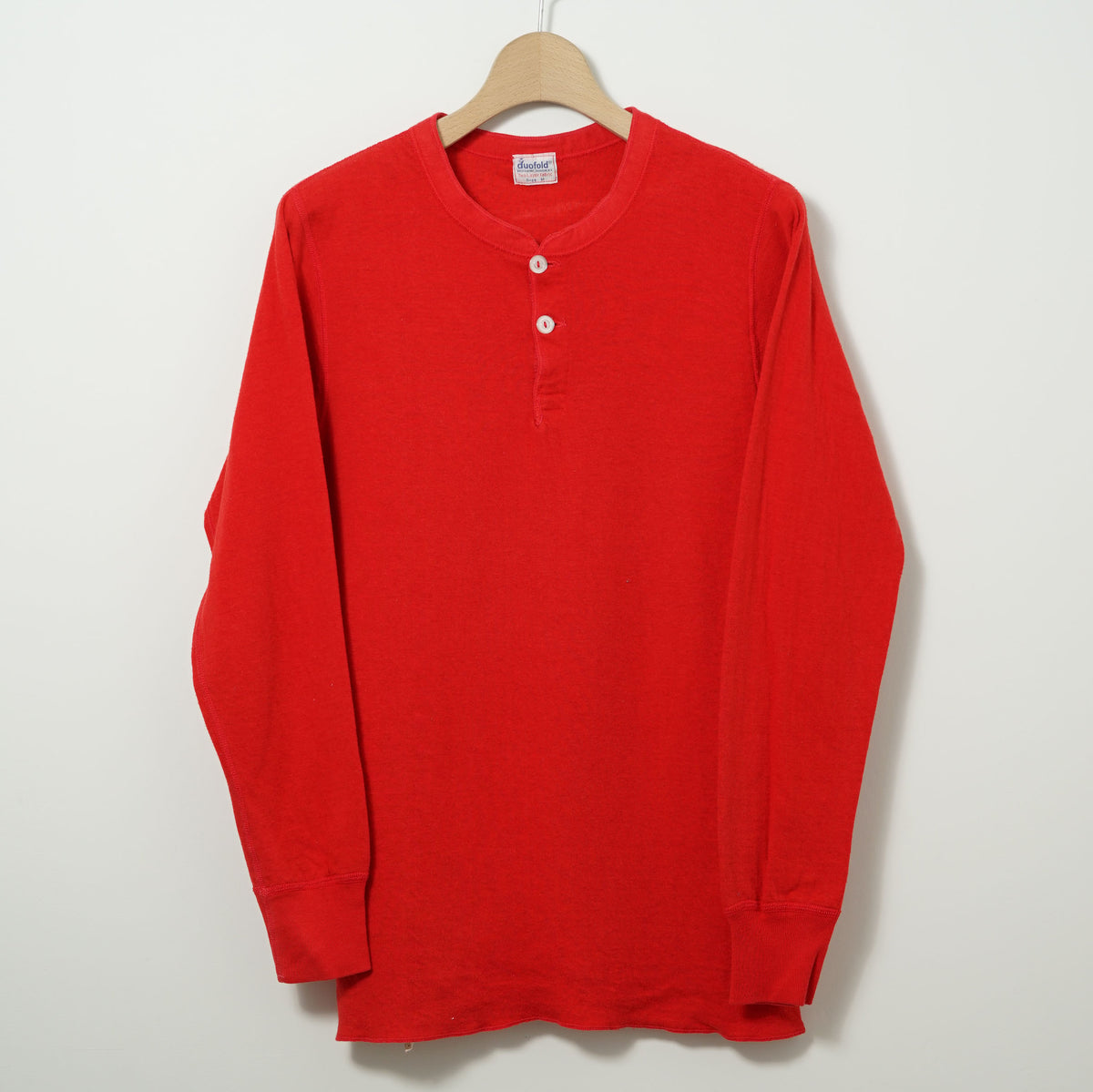 Duofold Two Layer Fabric Henry Neck Under Shirt / Late ’60s-Early ’70s (Made in USA)