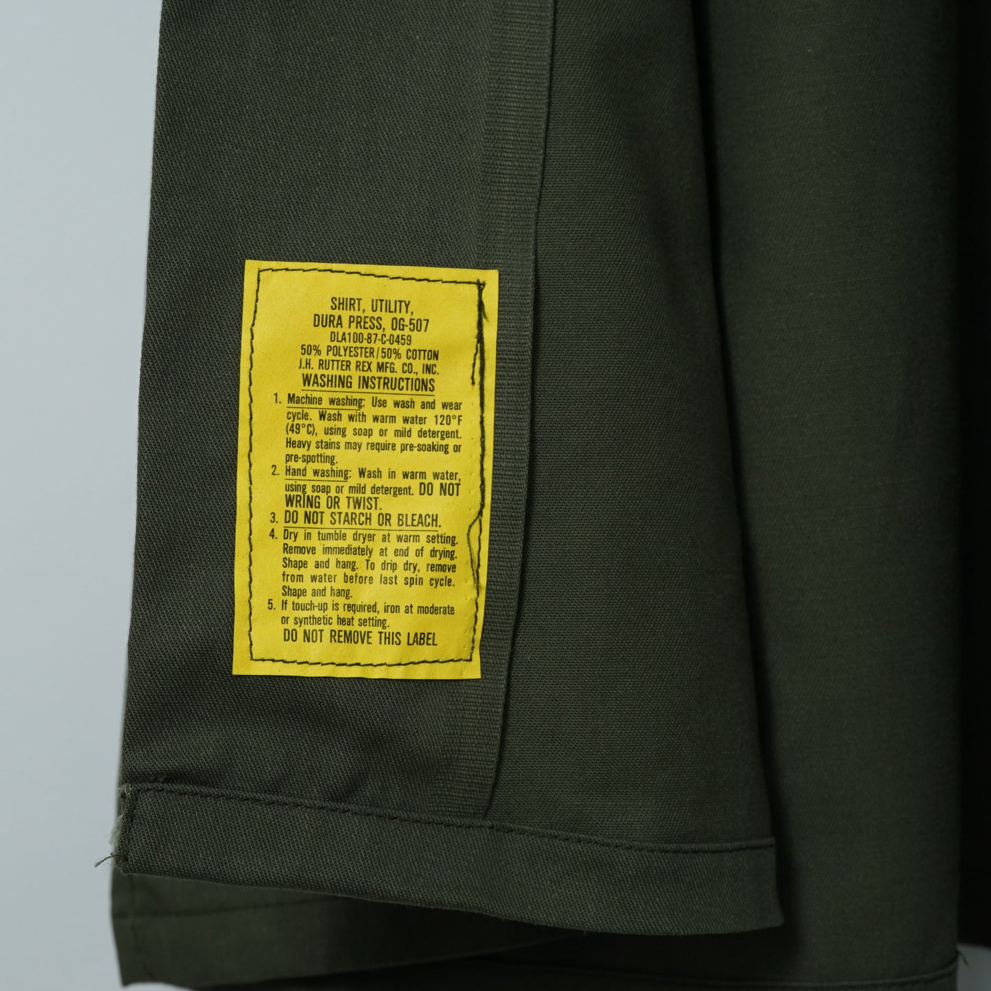 U.S. Army OG-507 Utility Shirt / Mid ’80s-Late ’80s (Made in USA)
