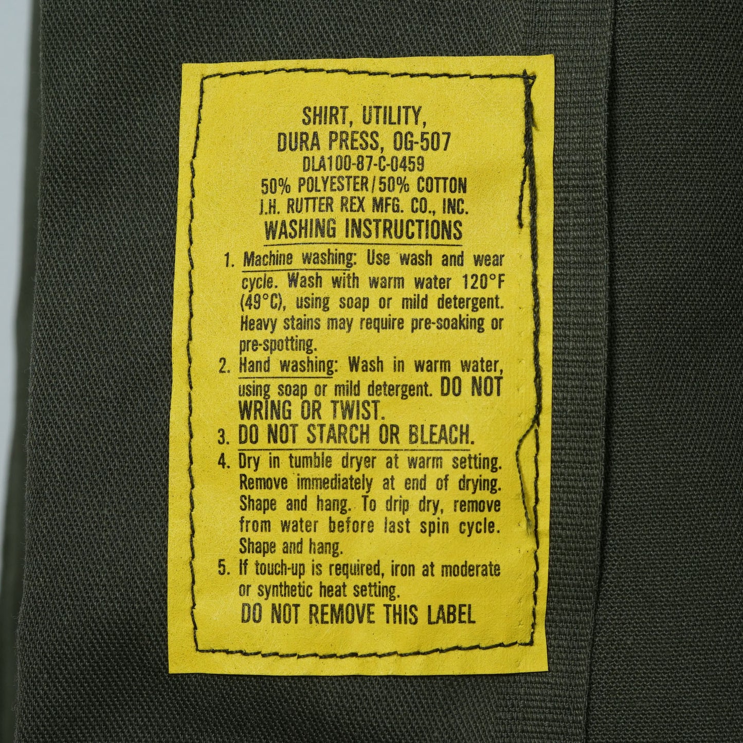U.S. Army OG-507 Utility Shirt / Mid ’80s-Late ’80s (Made in USA)