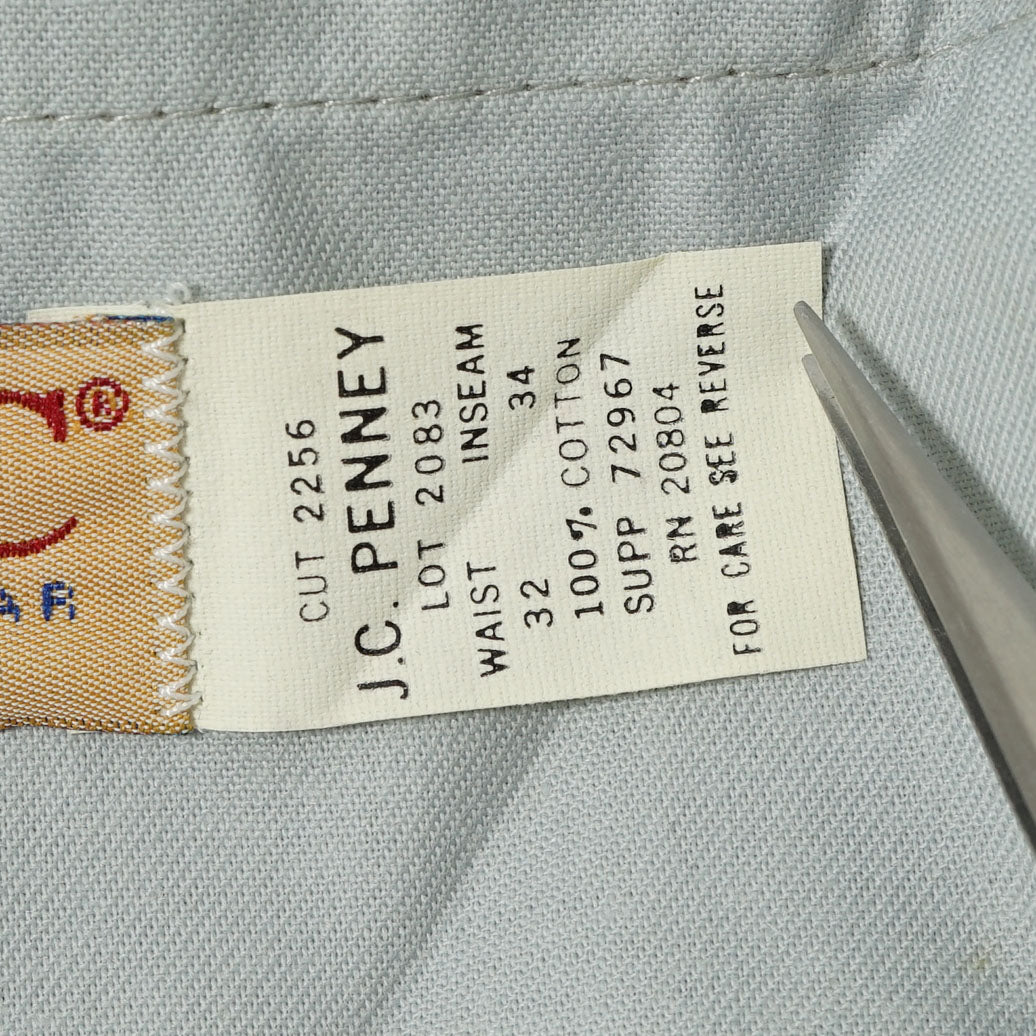 Big Mac J.C. Penney Cotton Work Trousers / Early  ’80s-Mid ’80s (Made in USA)
