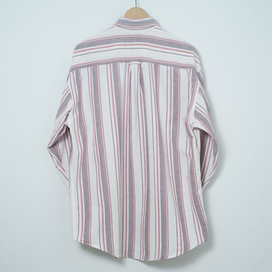 Gap Cotton Strip BD Shirt / Early ’90s-Mid ’90s (Made in USA)