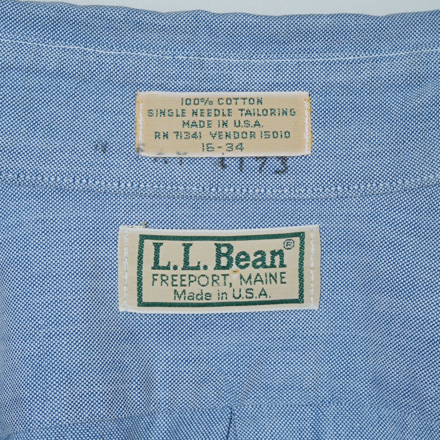 L.L.Bean Oxford BD Shirt / Late ’80s-Early ’90s (Made in USA)