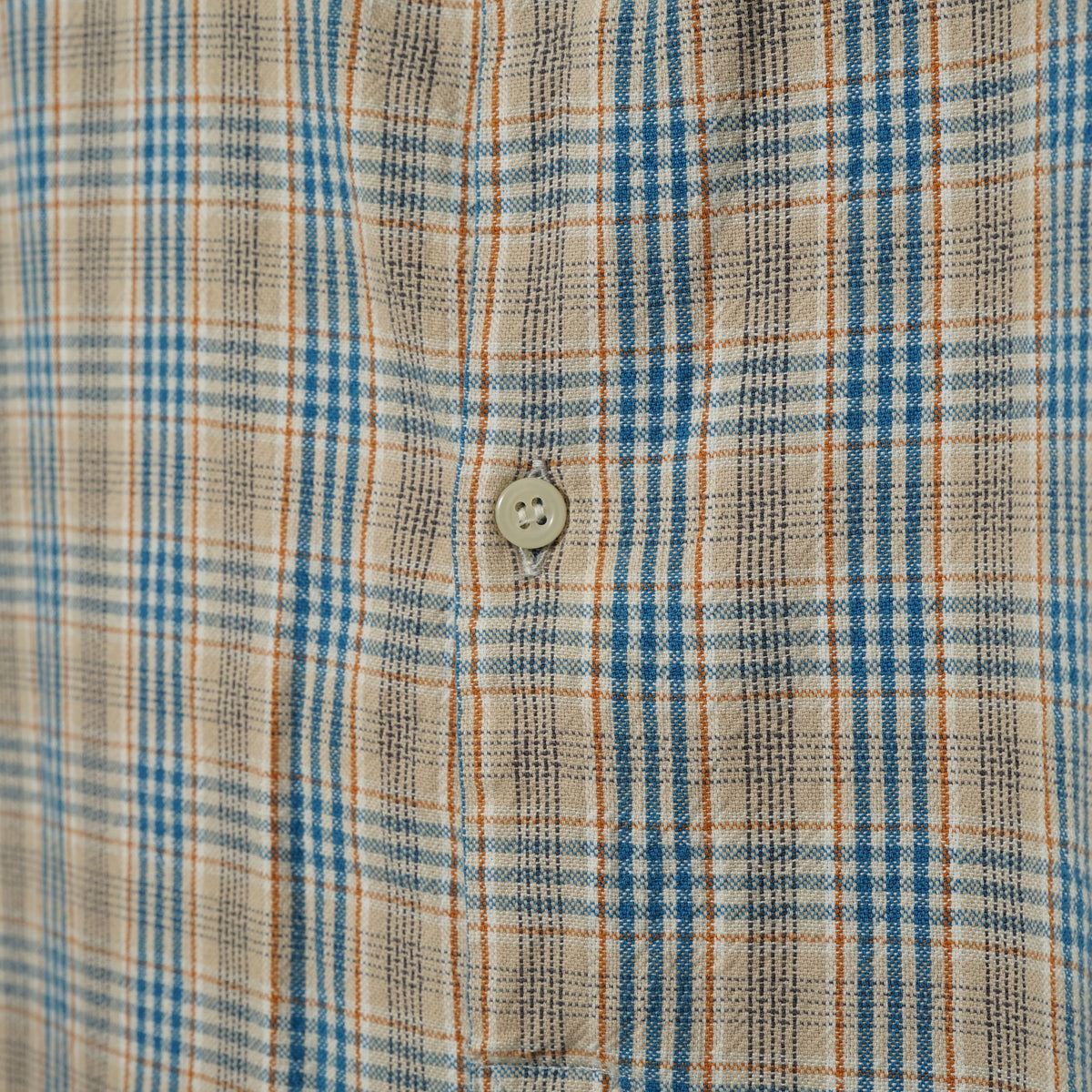 La Redoute Check Grandfather Shirt / Late ’80s-Early ’90s (Made in France)