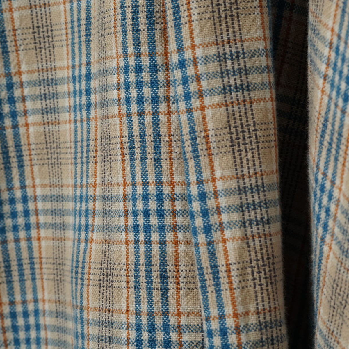 La Redoute Check Grandfather Shirt / Late ’80s-Early ’90s (Made in France)