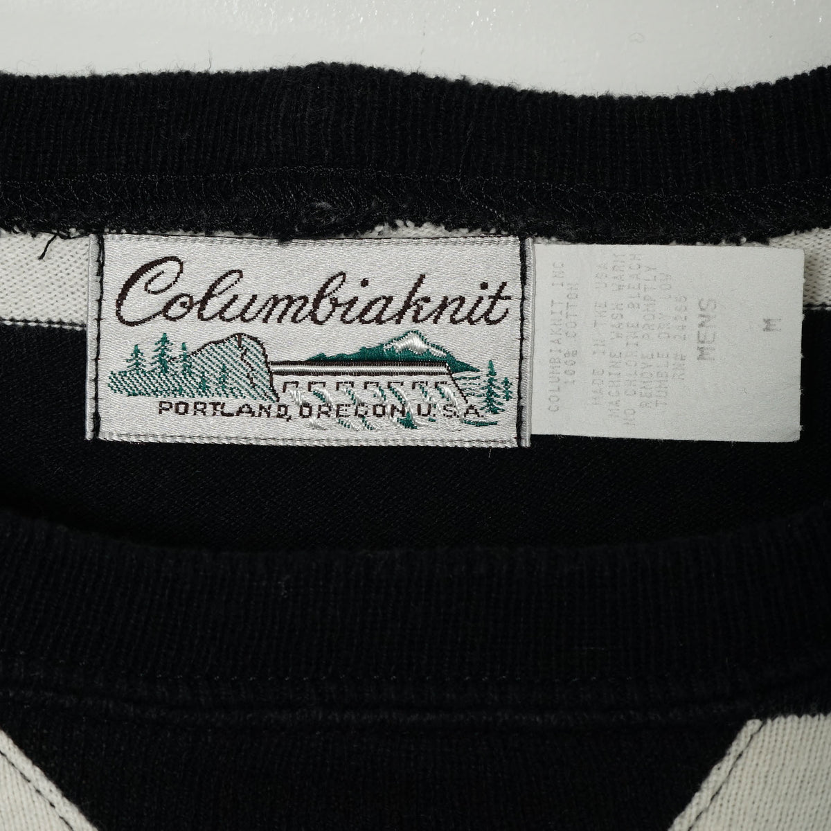 Columbiaknit Border Pocket Long-sleeve Tee / Early ’90s-Mid ’90s (Made in USA)